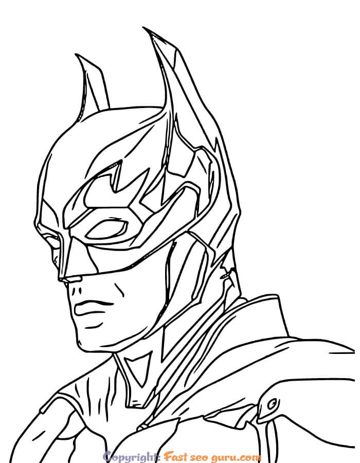 batman picture to color to print out